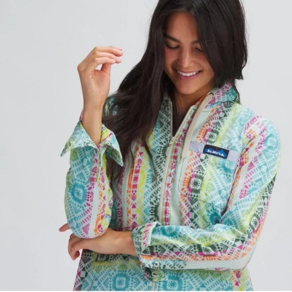 KAVU Saratoga Light-weight Hoodie Summer Love Size M - Picture 10 of 11